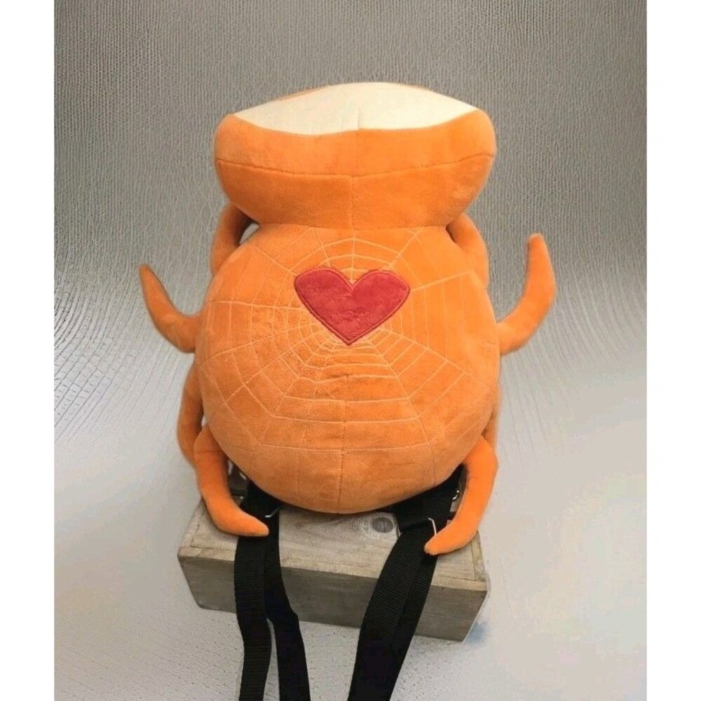 Skelanimals Timmy Tarantula Orange Plush Spider Backpack Glow in Dark Halloween